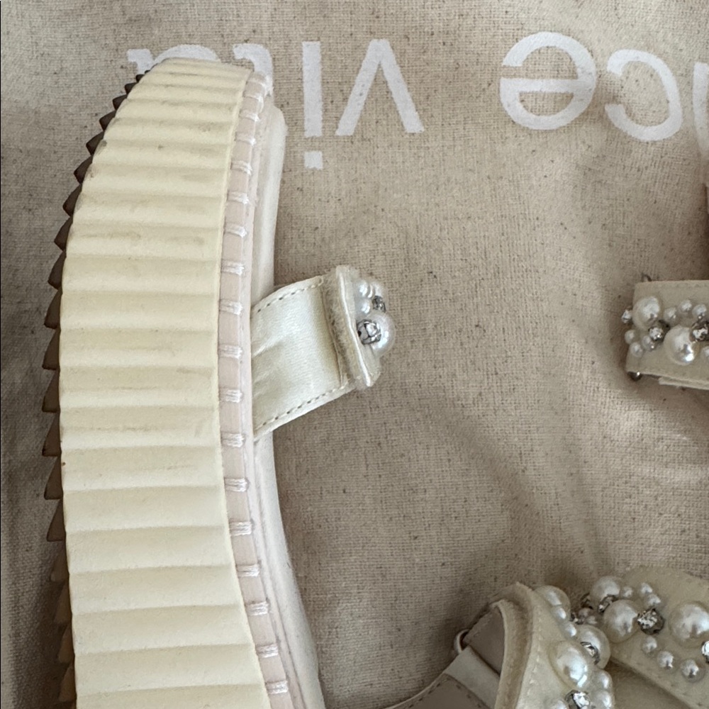 Dolce Vita Women's Debra Cream Sandals Size 7 M Good Condition - Picture 12 of 15